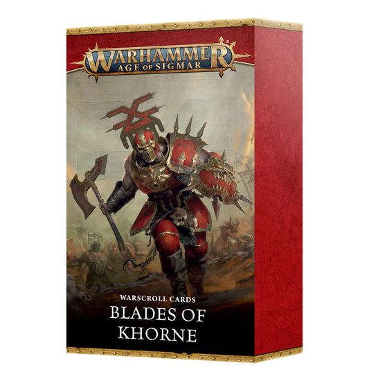 Blades Of Khorne Warscroll Cards (English) (PRE ORDER)