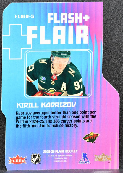 2025-26 Flair Flash and Flair (Flair) Kirill Kaprizov FLAIR-5 Wild 5183