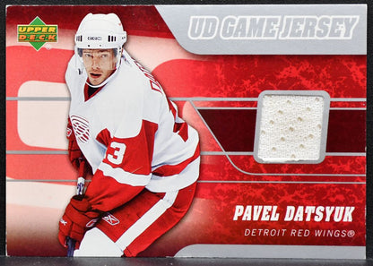 2006-07 Upper Deck Series 1 UD Game Jerseys Pavel Datsyuk Red Wings Jersey 8894