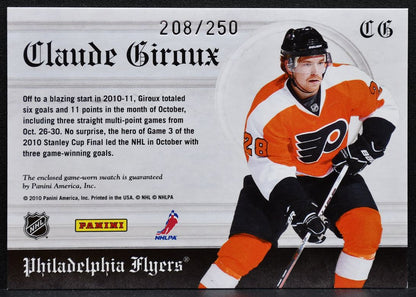 2010-11 Panini Crown Royale Heirs to the Throne Materials Giroux Jersey 5630