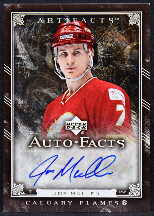 2006-07 UD Artifacts Auto-Facts Joe Mullen AF-JM Calgary Flames Auto