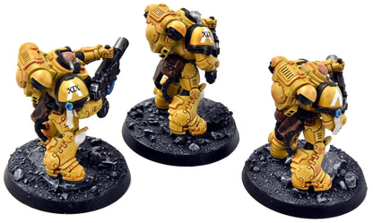SPACE MARINES Imperial Fists 3 Eradicators #3 WELL PAINTED Warhammer 40K
