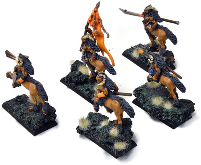 BEASTMEN 5 Centigor Herds #3 WELL PAINTED Metal