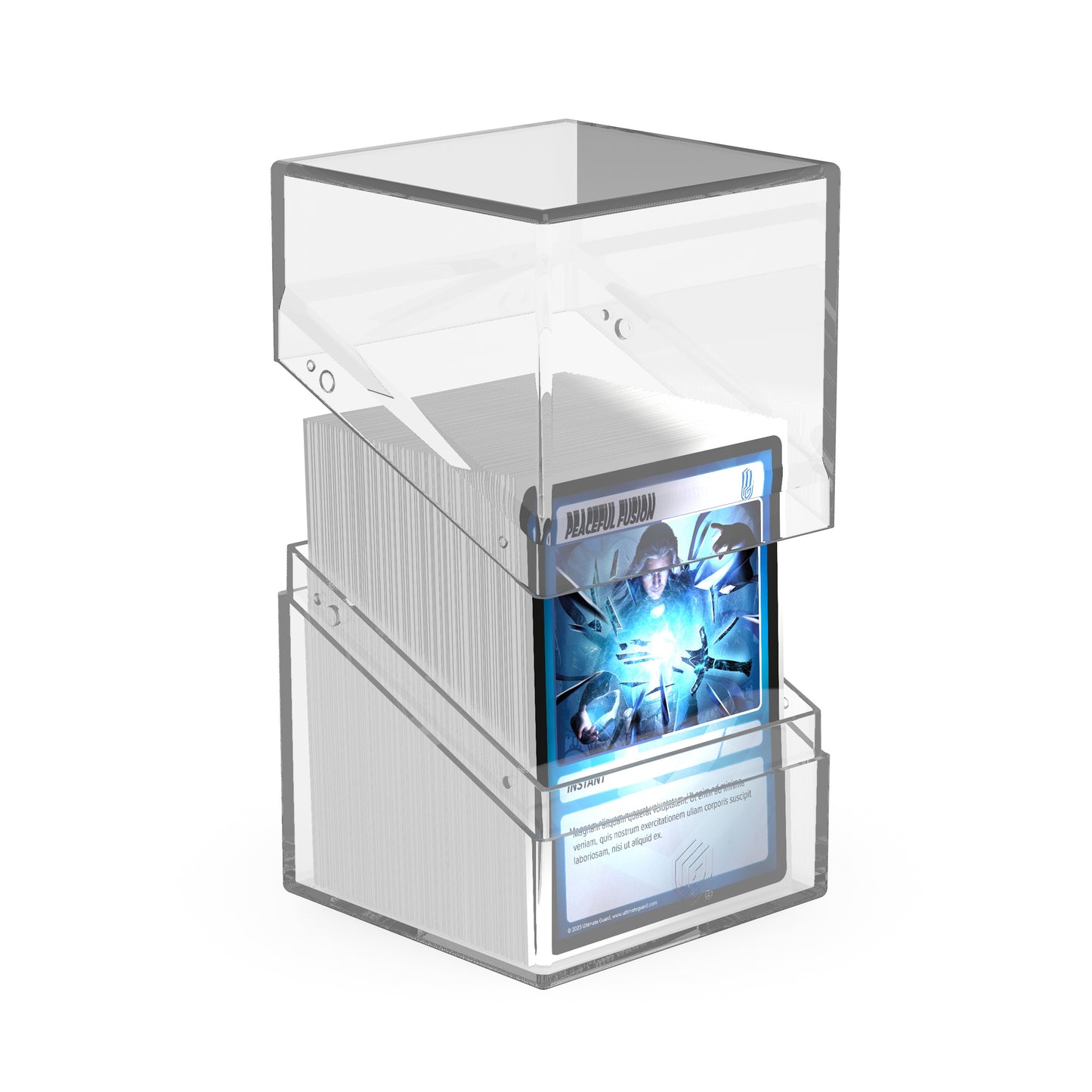 Ultimate Guard Deck Case Boulder 100+ Clear Transparent