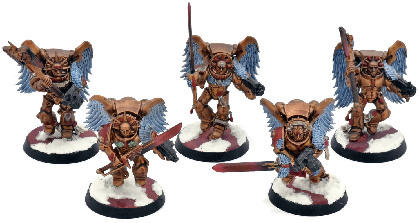 BLOOD ANGELS 5 Sanguinary Guard #1 Warhammer 40K WELL PAINTED