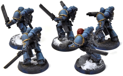 SPACE MARINES 5 Assault Intercessors #2 WELL PAINTED Warhammer 40K