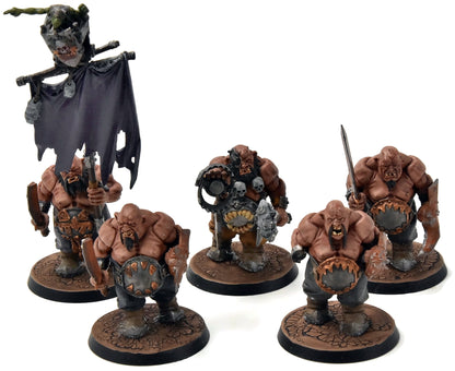 OGOR MATRIBES 5 Ogors #2 Sigmar missing 1 arm WELL PAINTED