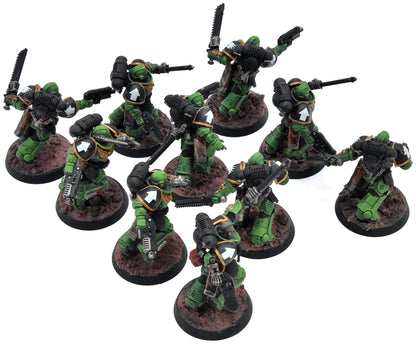 SPACE MARINES 10 Assault Intercessors #1 WELL PAINTED Warhammer 40K salamanders