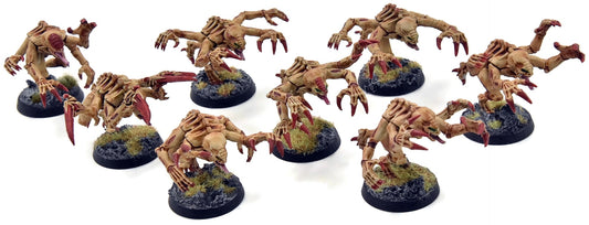 TYRANIDS 8 Genestealers #3 WELL PAINTED Warhammer 40K