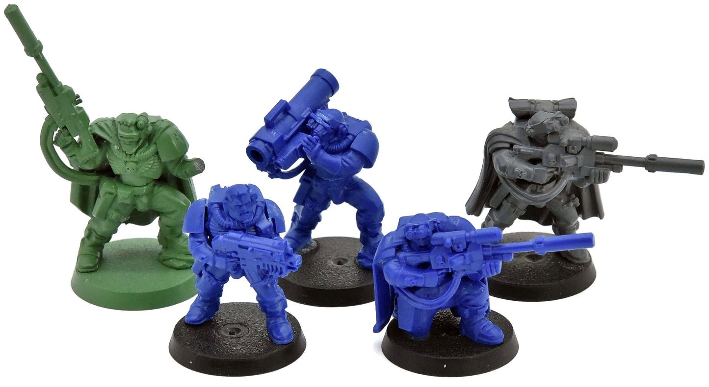 SPACE MARINES 5 Scouts with Sniper Rifles #1 Warhammer 40K 1080