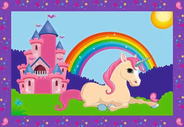 CreArt Magical Unicorns - Paint by numbers for kids 5 years up