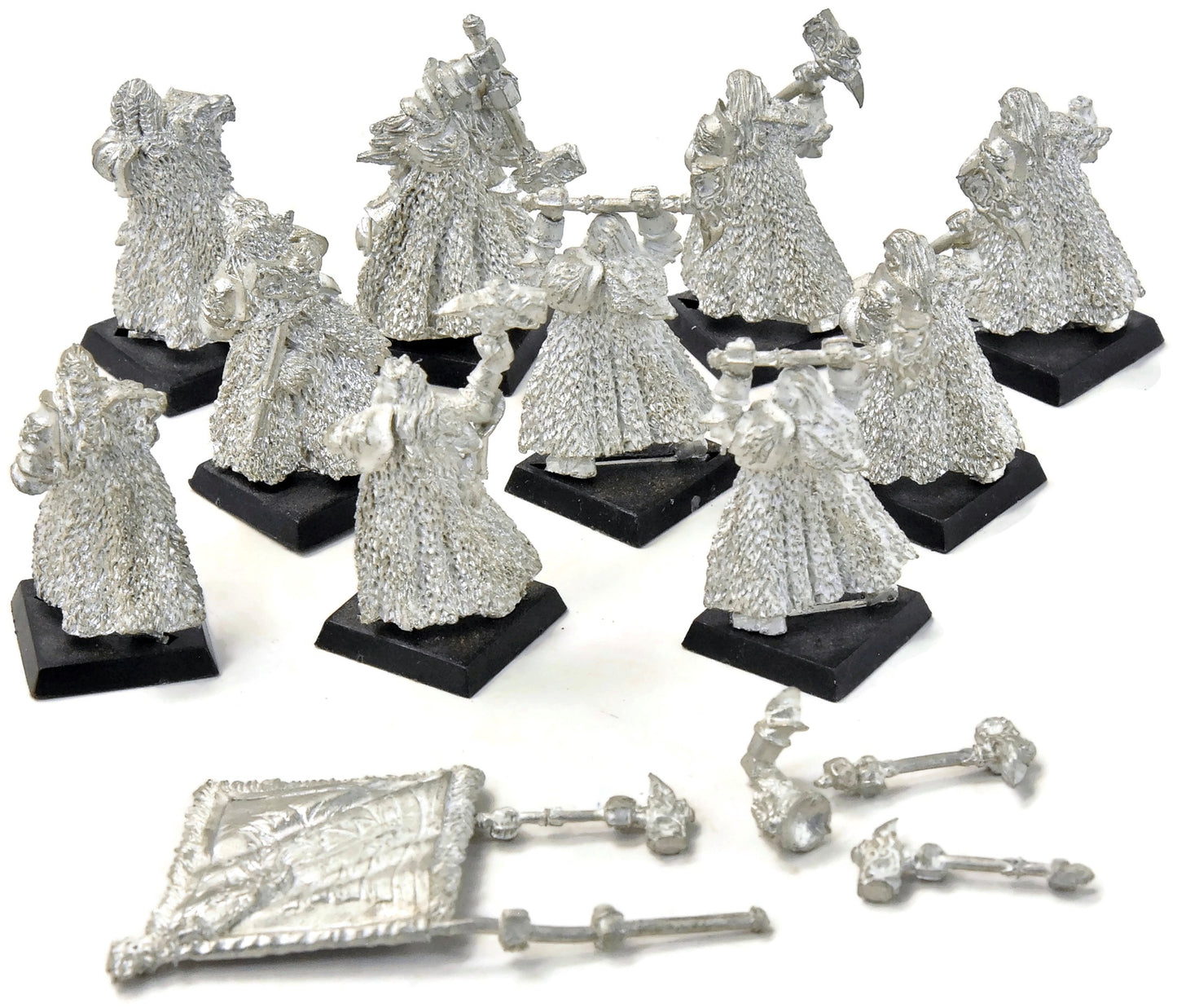 THE EMPIRE 10 Teutogen Guard Command METAL white wolf #1 Fantasy