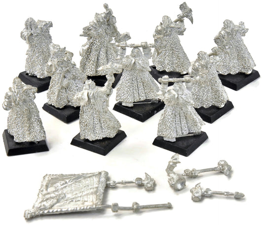 THE EMPIRE 10 Teutogen Guard Command METAL white wolf #1 Fantasy
