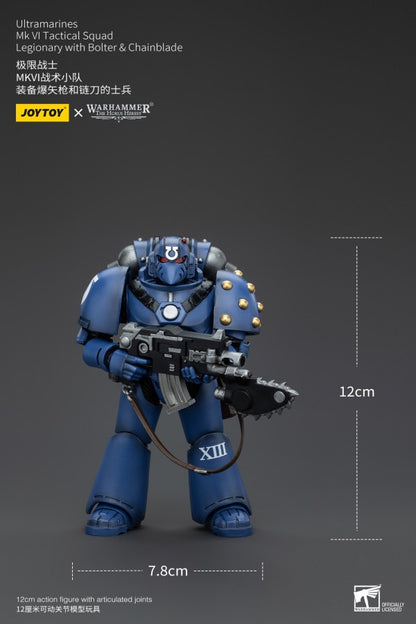 MK VI Tactical Squad Legionary with Bolter& Chainblade Ultramarines Joy Toy