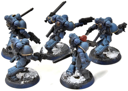 SPACE MARINES 5 Assault Intercessors #2 WELL PAINTED Warhammer 40K