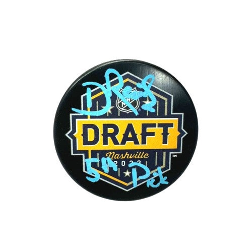David Reinbacher Autographed and Inscribed Puck