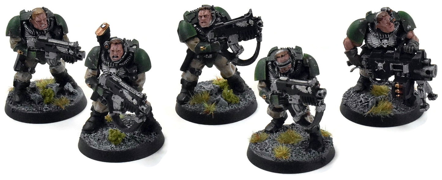 SPACE MARINES 5 Scouts #1 Warhammer 40K WELL PAINTED