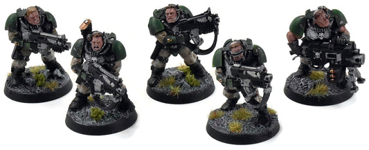 SPACE MARINES 5 Scouts #1 Warhammer 40K WELL PAINTED