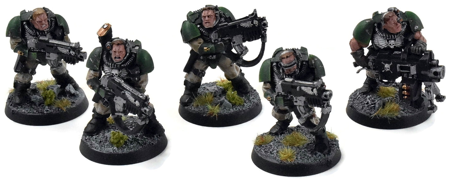 SPACE MARINES 5 Scouts #1 Warhammer 40K WELL PAINTED