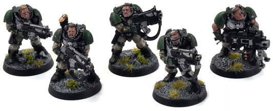 SPACE MARINES 5 Scouts #1 Warhammer 40K WELL PAINTED