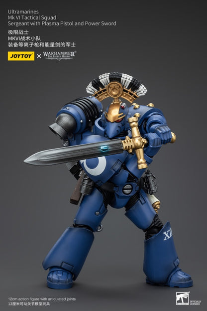 MK VI Tactical Squad Sergeant with Plasma Pistol and Power Sword Ultramarines