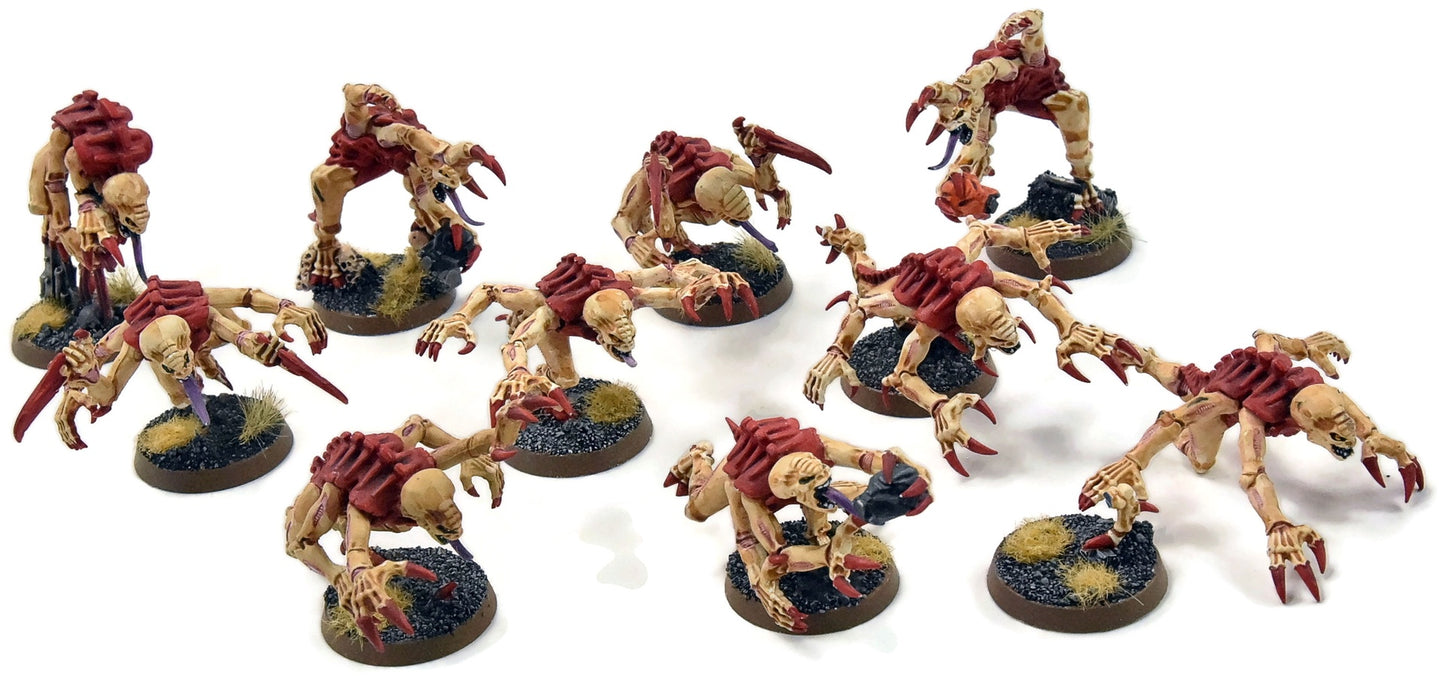 TYRANIDS 10 Genestealers #3 Warhammer 40K WELL PAINTED