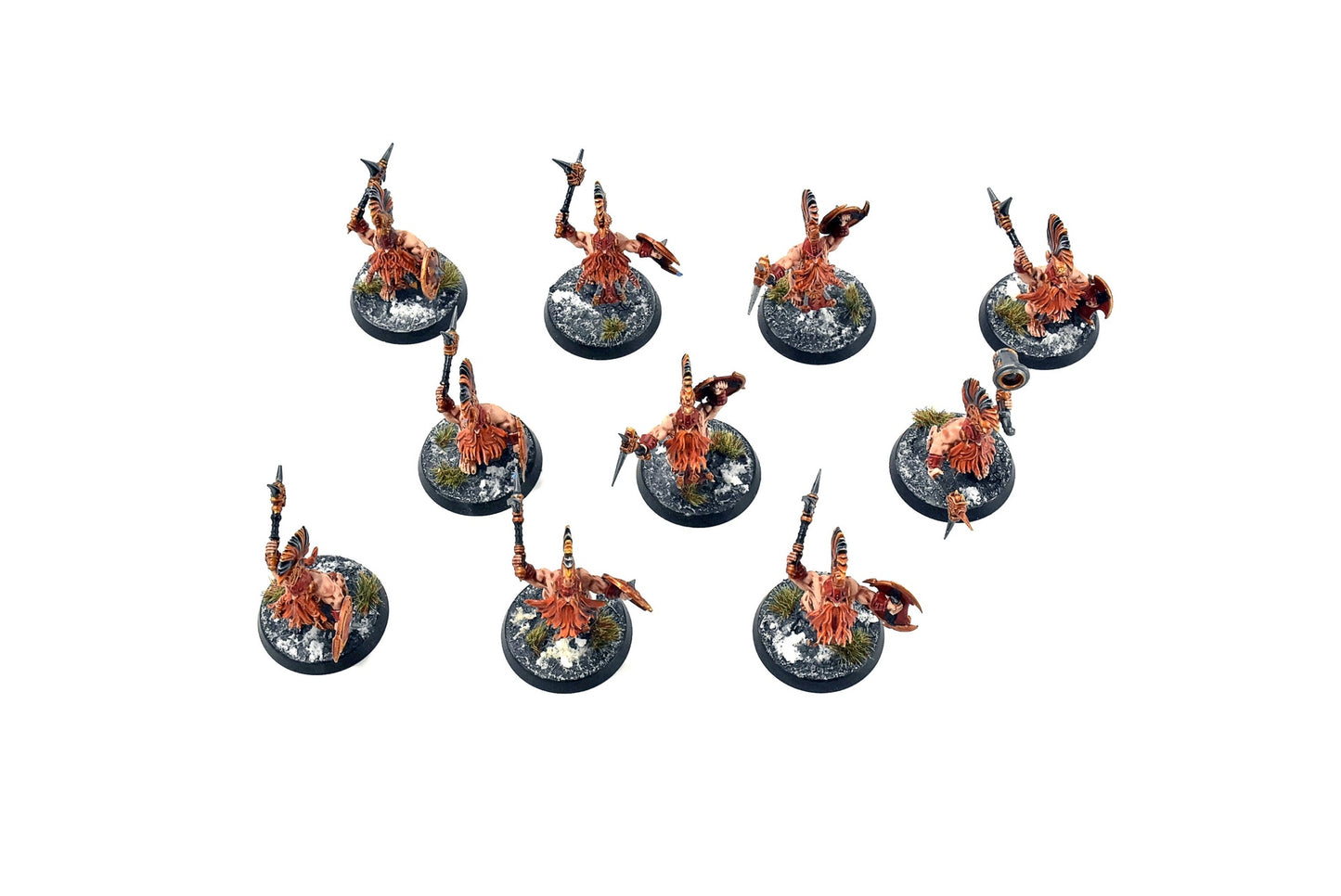 FYRESLAYERS 10 Berserkers Vulkite #4 Peint par un professionnel Warhammer Sigmar