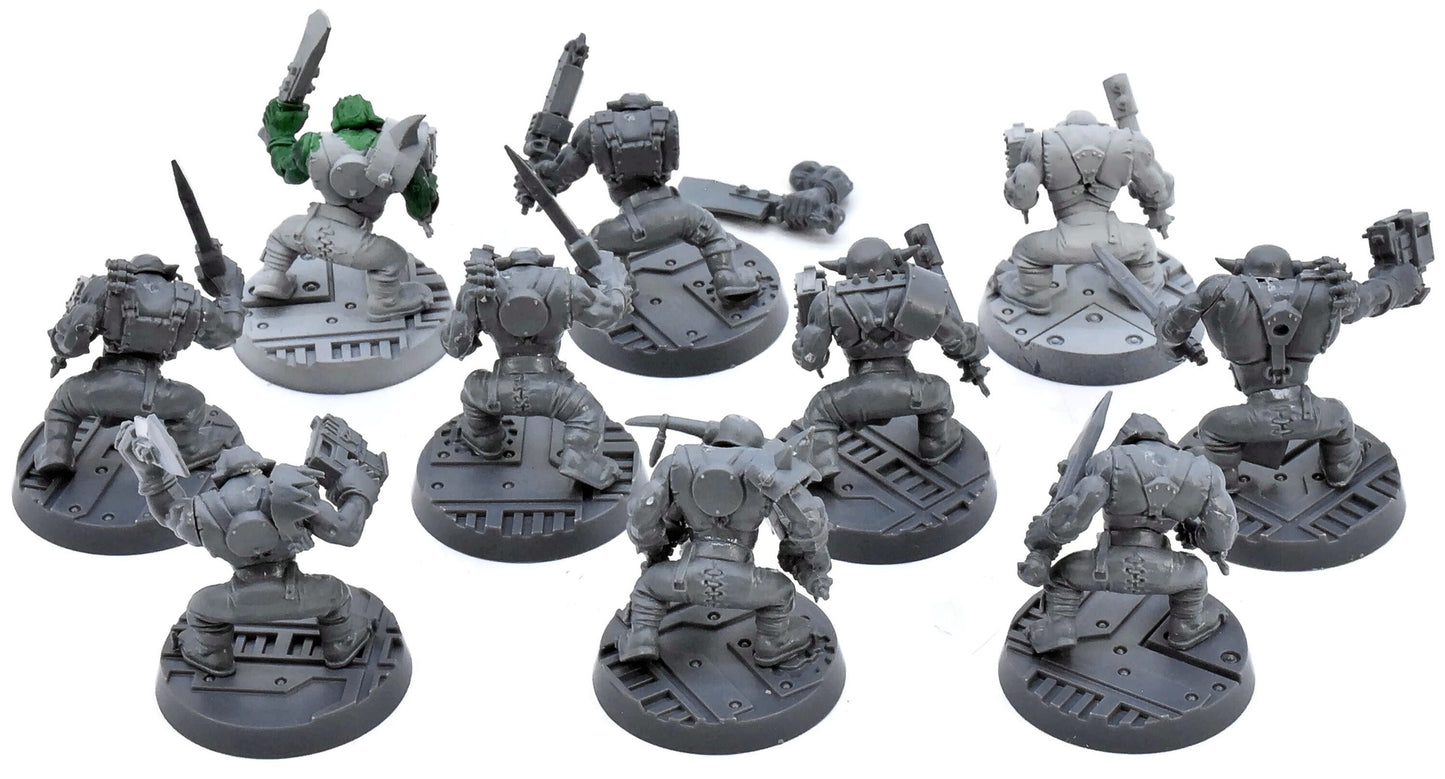 ORKS 10 Ork Boyz #3 Warhammer 40K 8637