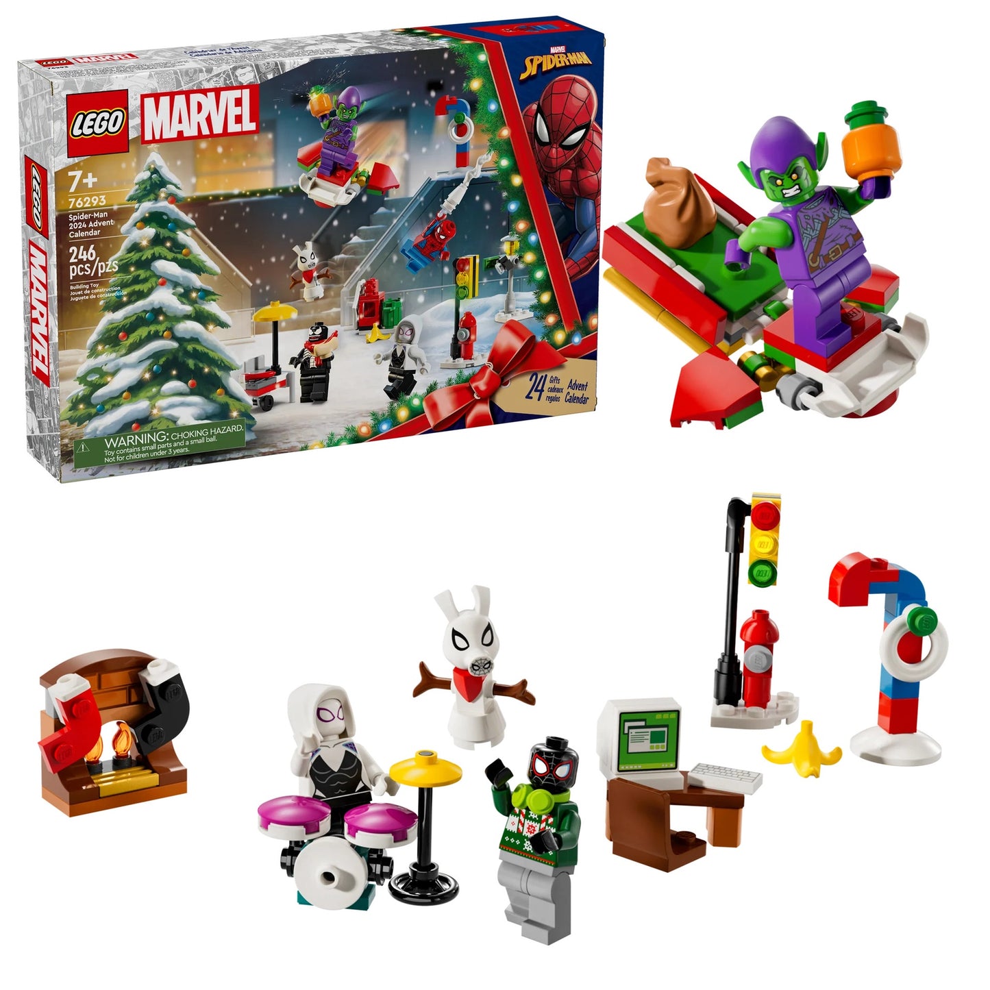 Calendrier de l'Avent LEGO Marvel Spider-Man 2024 (76293)