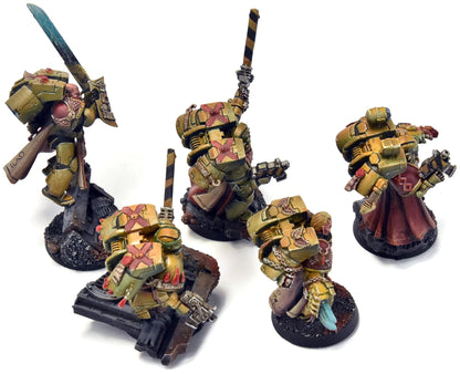 BLOOD ANGELS 5 Vanguard Veterans #24 4 METAL 1 PLASTIC PRO PAINTED Warhammer 40K