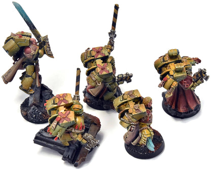 BLOOD ANGELS 5 Vanguard Veterans #24 4 METAL 1 PLASTIC PRO PAINTED Warhammer 40K