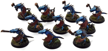 SERAPHON 10 Saurus Warriors #1 WELL PAINTED Sigmar