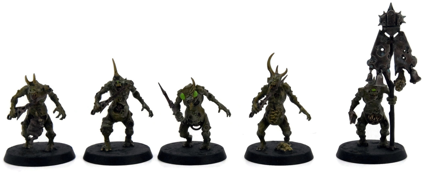 MAGGOTKIN OF NURGLE 10 Plaguebearers #5 WELL PAINTED Warhammer Sigmar
