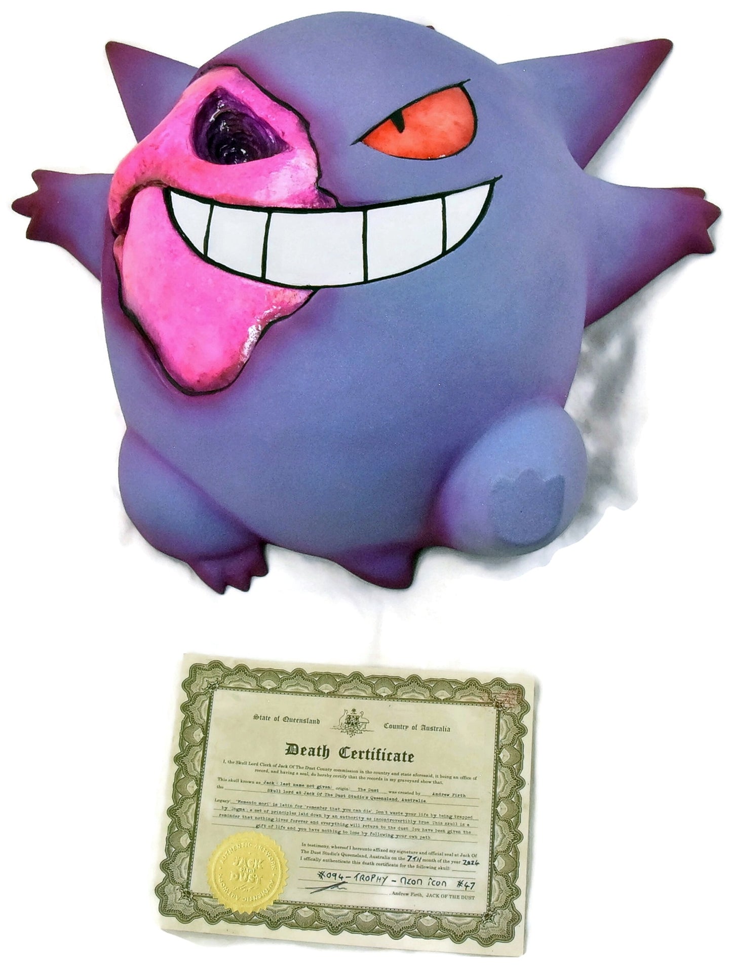 JACK OF THE DUST 094 Gengar Trophy Neon Icon #47 Pokemon