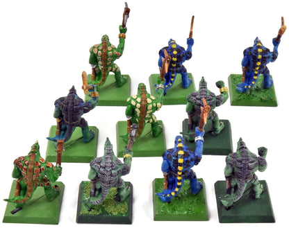 LIZARDMEN 10 Saurus Warriors #2 Classic Sculpt Warhammer Fantasy
