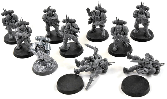SPACE MARINES 9 Infiltrators & 1 Intercessors #1 Badly Glued Warhammer 40K