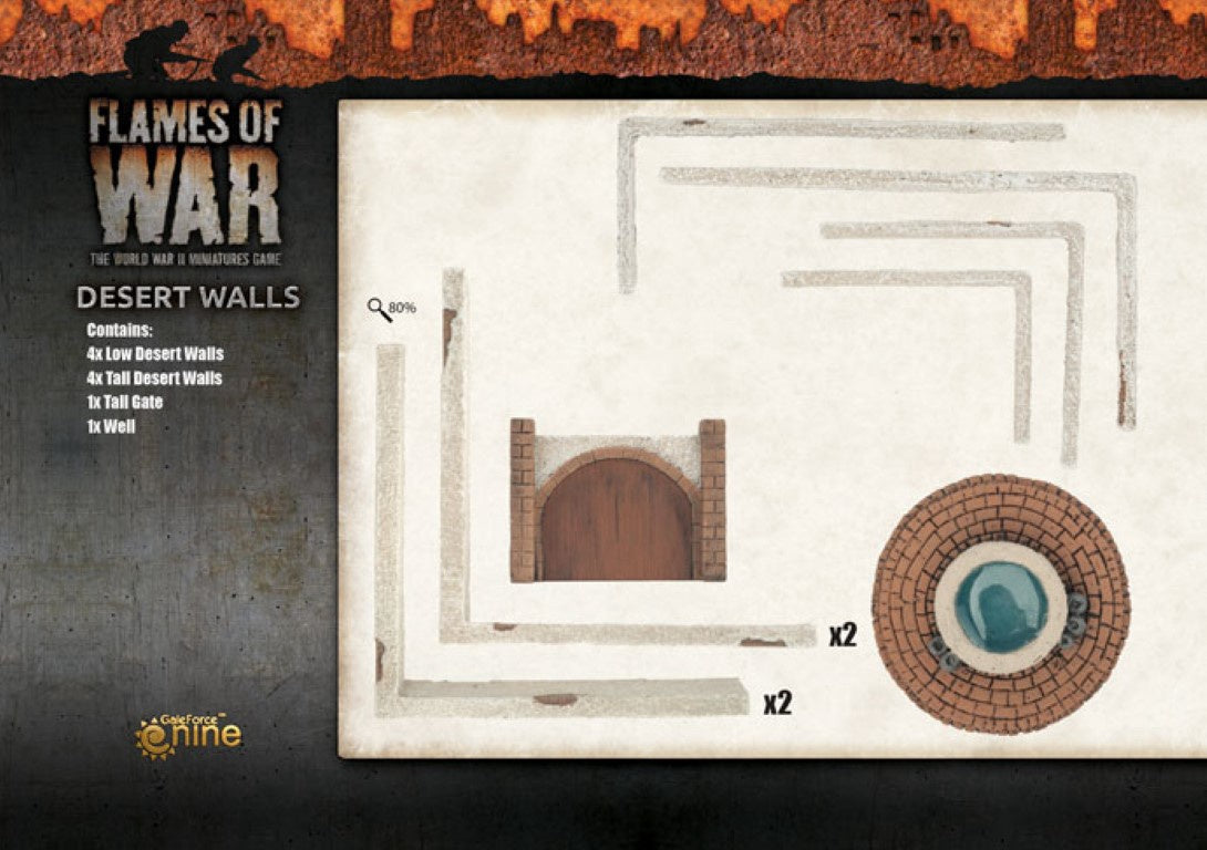 Battlefield in a Box - Desert Walls