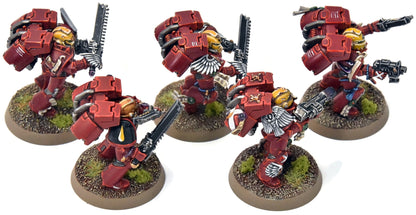 BLOOD ANGELS 5 Vanguard Veteran Squad #16 PRO PAINTED Warhammer 40K