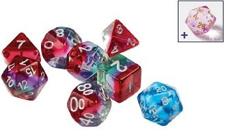 Sirius Dice Semi-translucent Watermelon 7-die Set