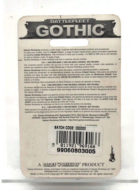 Battlefleet Gothic - Ork Savage Gunship #1 METAL Warhammer 40K Blister