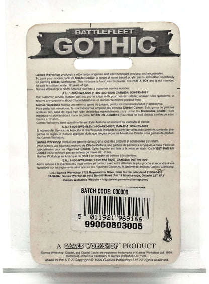 Battlefleet Gothic - Ork Savage Gunship #1 METAL Warhammer 40K Blister