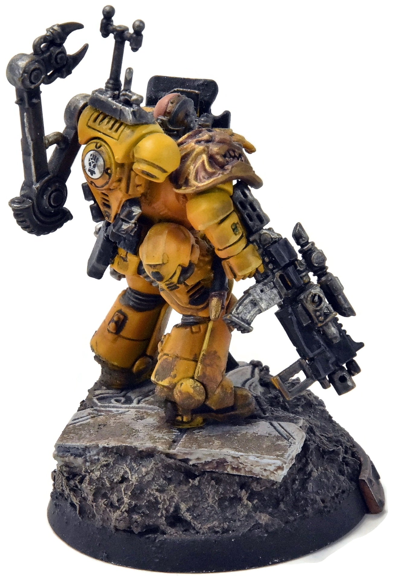 IMPERIAL FISTS Primaris Captain Converted #1 PRO PAINTED Warhammer 40K