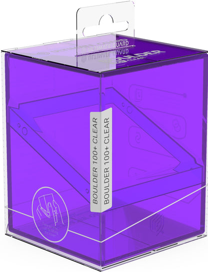 Ultimate Guard Deck Case Boulder 100+ Clear Amethyst