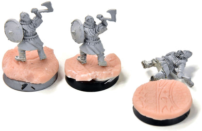 MIDDLE-EARTH 3 Dwarf Warriors #3 METAL LOTR