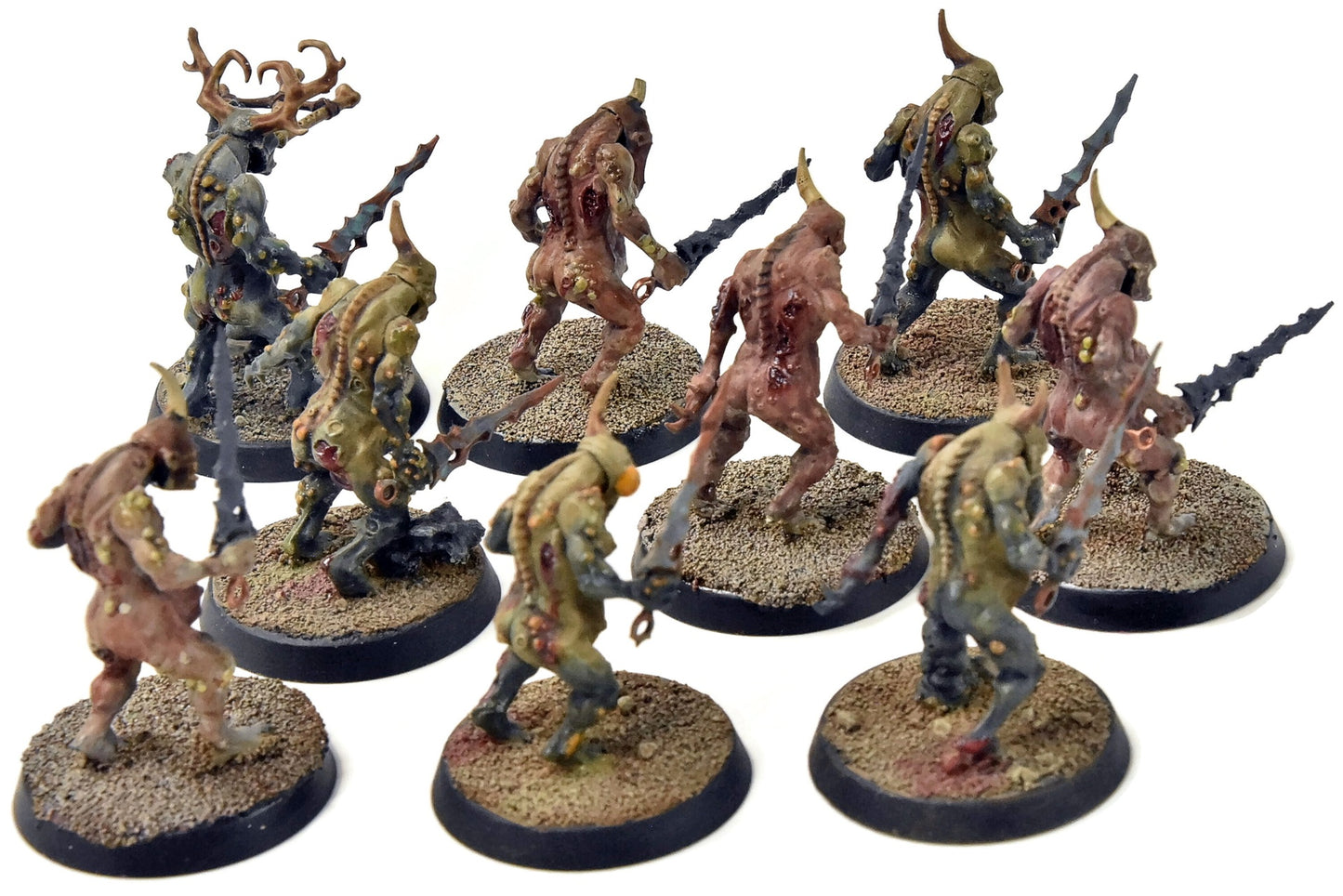 MAGGOTKIN OF NURGLE 9 Plaguebearers #1 WELL PAINTED Sigmar