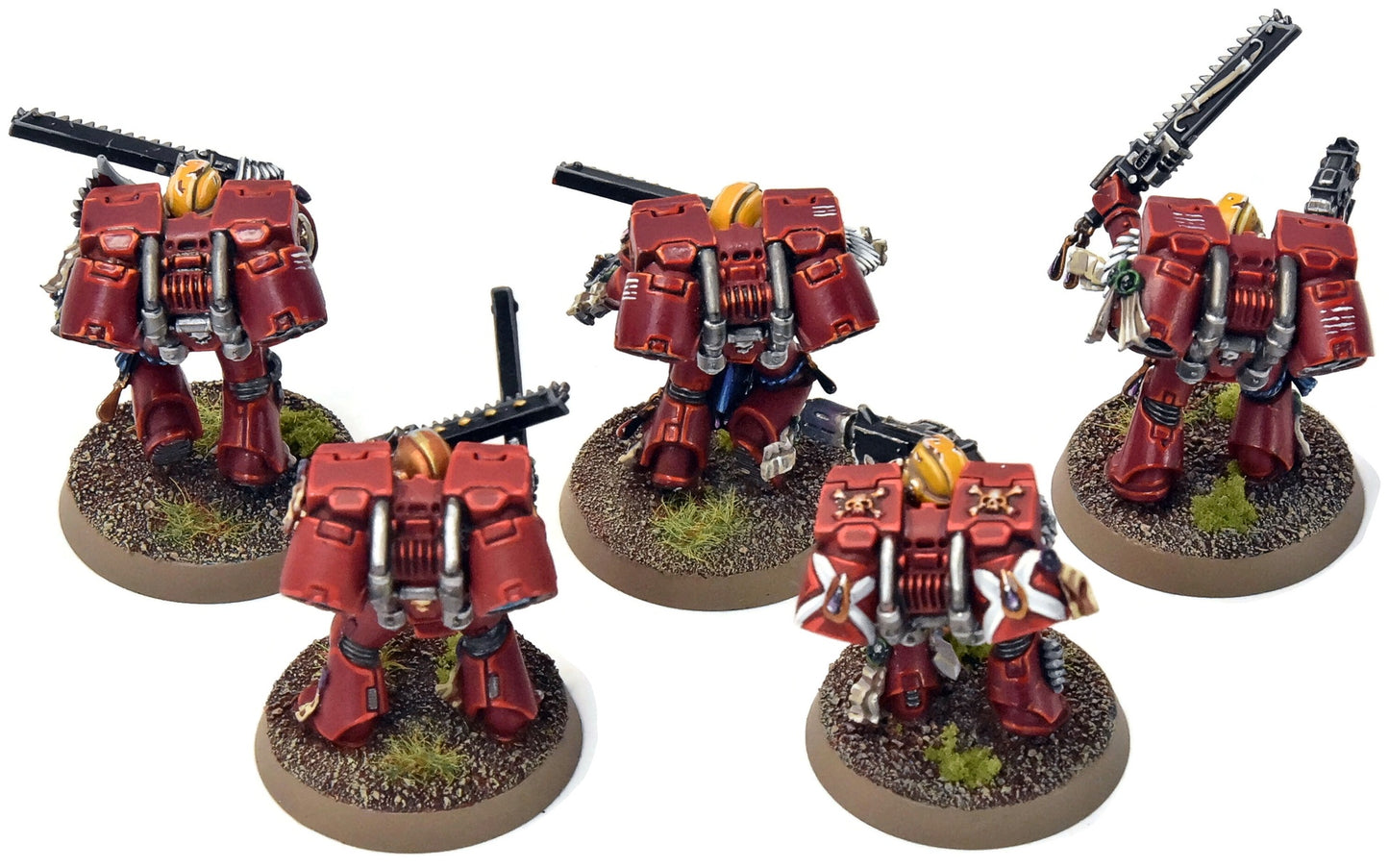 BLOOD ANGELS 5 Vanguard Veteran Squad #16 PRO PAINTED Warhammer 40K