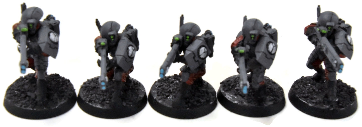 TAU EMPIRE 10 Fire Warriors #7 WELL PAINTED Warhammer 40K