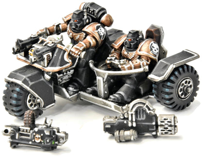 Moto d'attaque Space Marines n° 2, peinte par un professionnel, Warhammer 40K