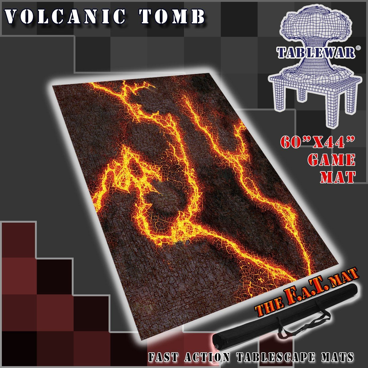 F.A.T. MATS - Volcanic Tomb 60 inches X 44 inches