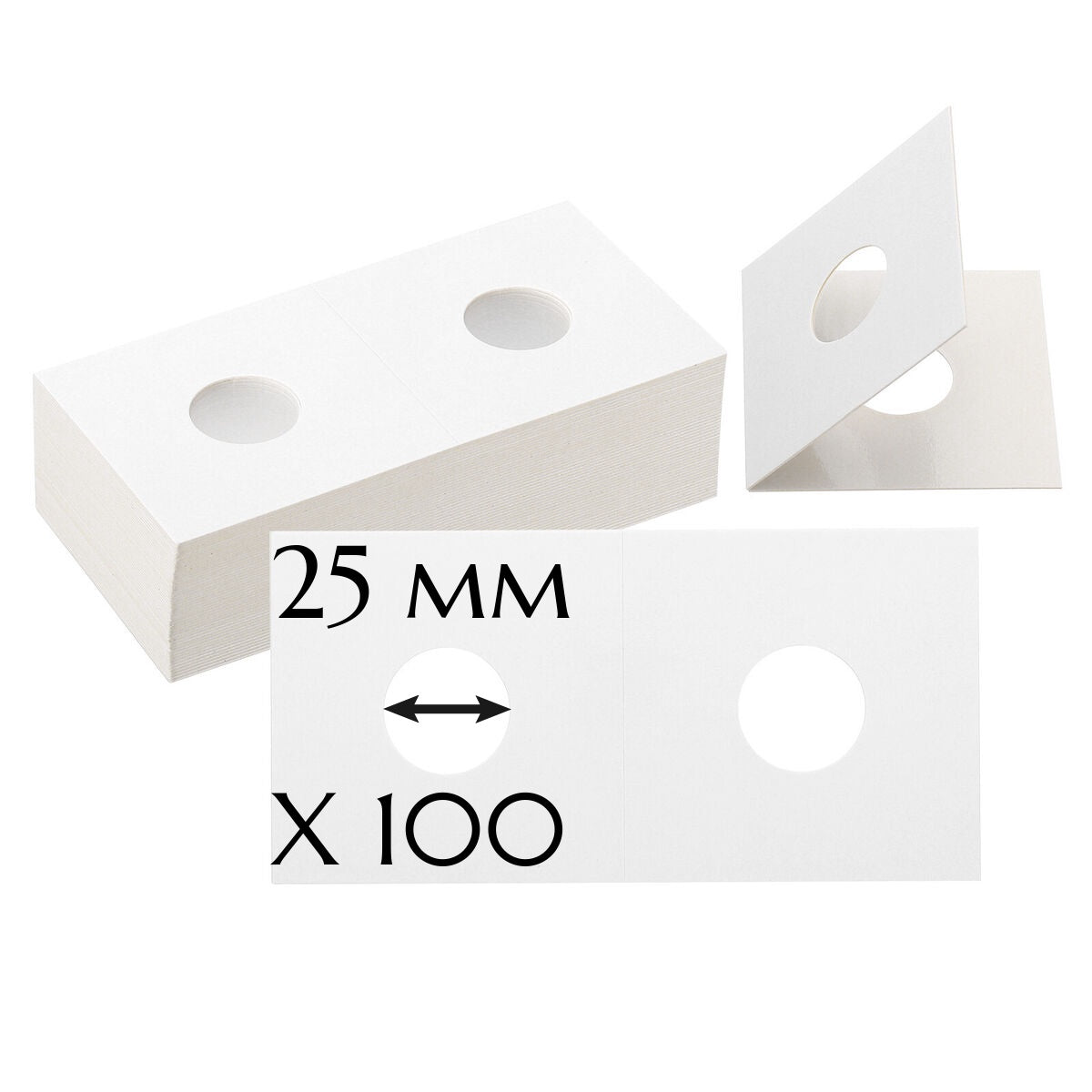 Coinholders MATRIX N 25mm/100 - 25 Cents/Quarters